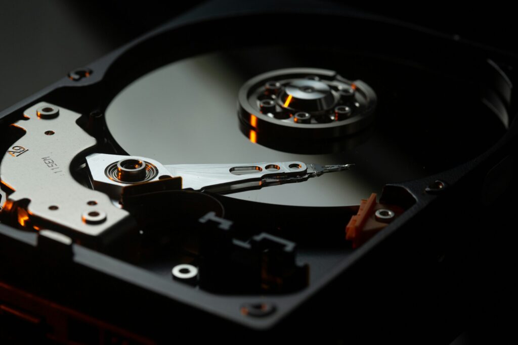 A hard drive.